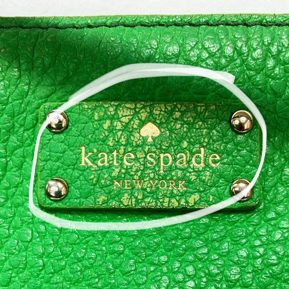 Kate Spade Green and Navy Blue Pebbled Leather Crossbody Bag - Picture 6 of 11